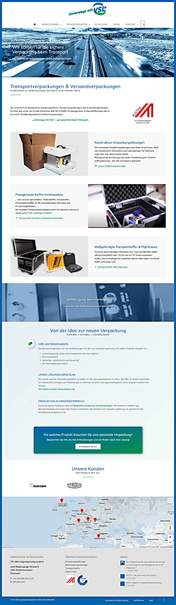 Vsl Neue Webdesign Optimierung Niederoesterreich - VSL Verpackung